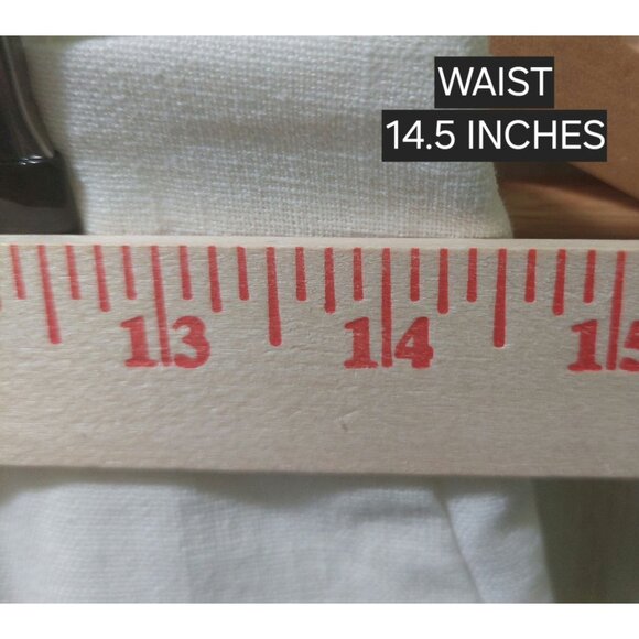 NWT Commense Womens White Linen-Blend Wide Leg Pants Small~Pockets~Spring~Summer - Picture 5 of 9